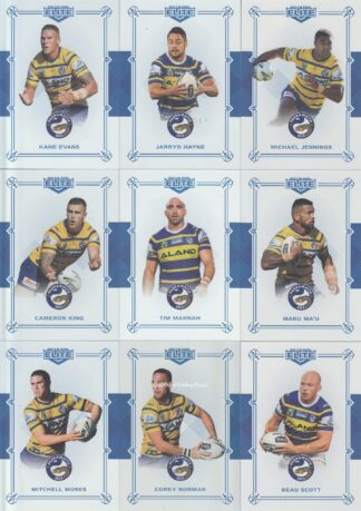 2018 NRL Elite Sapphire Mojo Set - Parramatta Eels Team Set