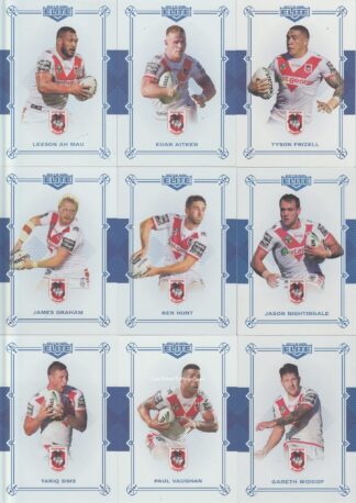 2018 NRL Elite Sapphire Mojo Set - St George Dragons Team Set