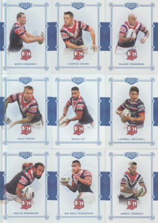 2018 NRL Elite Sapphire Mojo Set - Sydney Roosters Team Set