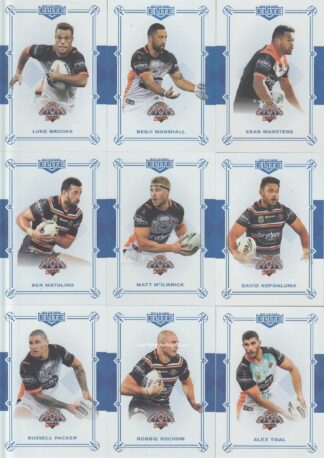 2018 NRL Elite Sapphire Mojo Set - Wests Tigers Team Set