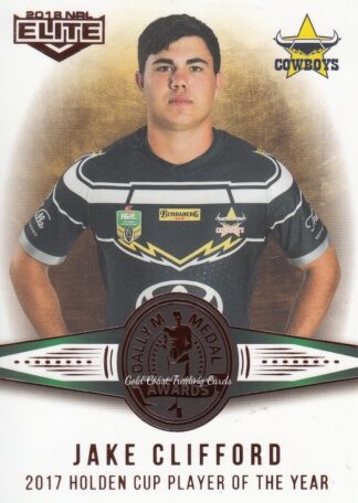 2018 NRL Elite Dally M  Awards - DM04 Jake Clifford North Qld Cowboys