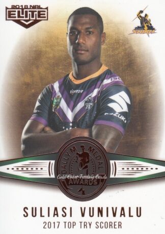 2018 NRL Elite Dally M  Awards - DM06 Suliasi Vunivalu Melbourne Storm