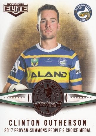 2018 NRL Elite Dally M  Awards - DM11 Clint Gutherson Parramatta Eels