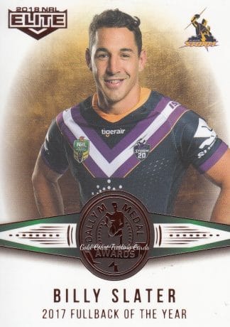 2018 NRL Elite Dally M  Awards - DM13 Billy Slater Melbourne Storm