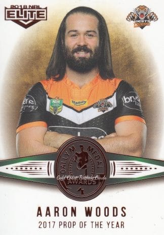 2018 NRL Elite Dally M  Awards - DM20 Aaron Woods Wests Tigers