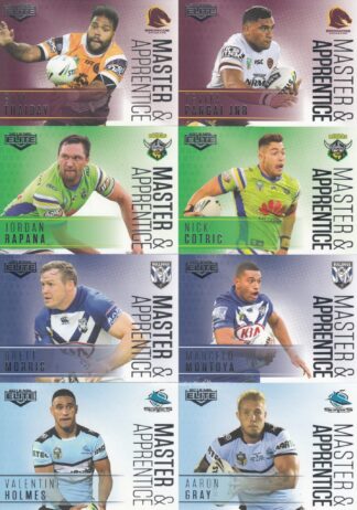2018 NRL Elite Master & Apprentice - Full Set Of 32 Cards