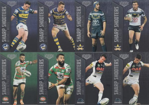 2018 NRL Elite Album With Mini Base Set, Silver Specials Set, Sharp Shooters Set, - Image 13