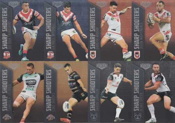 2018 NRL Elite Album With Mini Base Set, Silver Specials Set, Sharp Shooters Set, - Image 14