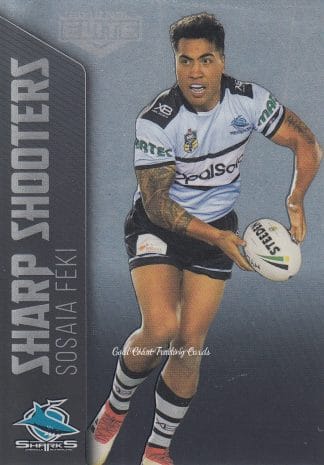 2018 NRL Elite Sharp Shooters - SSH07 Sosaia Feki Cronulla Sharks