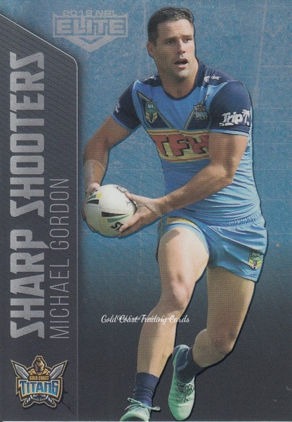 2018 NRL Elite Sharp Shooters - SSH09 Michael Gordon Gold Coast Titans