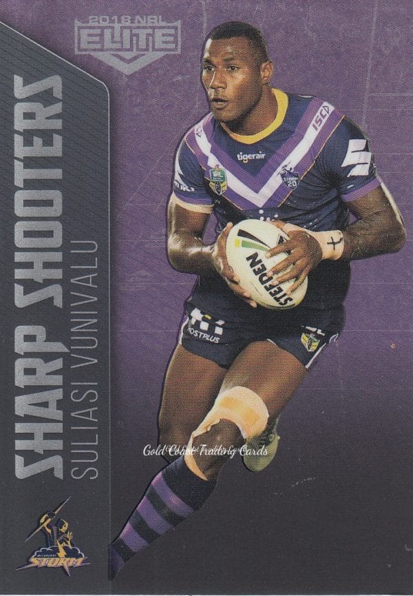 2018 NRL Elite Sharp Shooters - SSH14 Suliasi Vunivalu Melbourne Storm