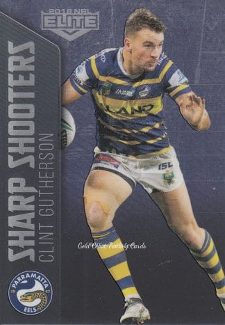 2018 NRL Elite Sharp Shooters - SSH19 Clint Gutherson Parramatta Eels