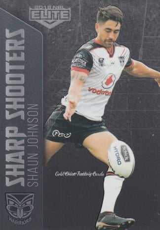 2018 NRL Elite Sharp Shooters - SSH30 Shaun Johnson Warriors