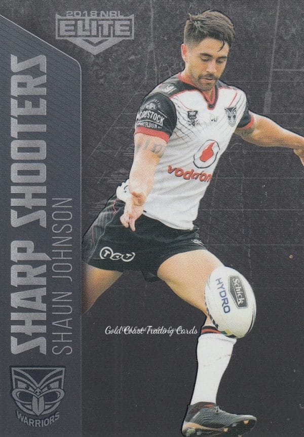 2018 NRL Elite Sharp Shooters - SSH30 Shaun Johnson Warriors