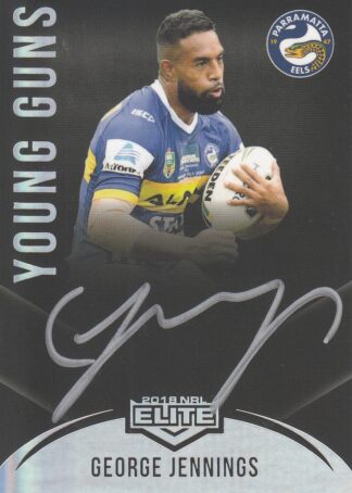 2018 NRL Elite Young Guns Black Signatures