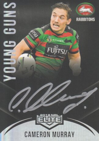2018 NRL Elite Young Guns Black Signature - YGB12 Cameron Murray South Sydney Rabbitohs