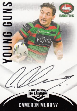 2018 NRL Elite Young Guns Signature - YG12 Cameron Murray South Sydney Rabbitohs