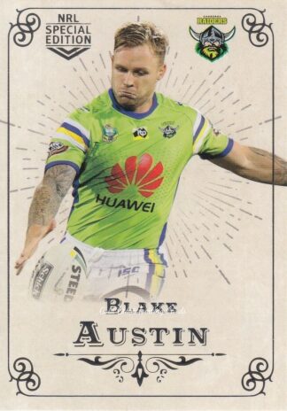 2018 NRL Glory Common Card - Base 006 Blake Austin Canberra Raiders