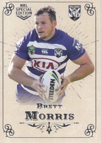2018 NRL Glory Common Card - Base 014 Brett Morris Canterbury Bulldogs