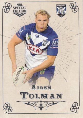 2018 NRL Glory Common Card - Base 015 Aiden Tolman Canterbury Bulldogs