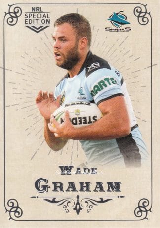 2018 NRL Glory Common Card - Base 018 Wade Graham Cronulla Sharks