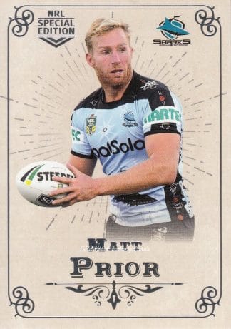 2018 NRL Glory Common Card - Base 020 Matt Prior Cronulla Sharks