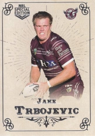 2018 NRL Glory Common Card - Base 028 Jake Trbojevic Manly Sea Eagles