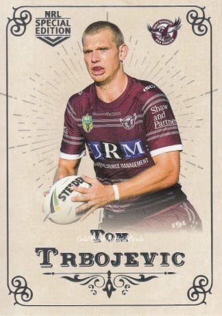 2018 NRL Glory Common Card - Base 029 Tom Trbojevic Manly Sea Eagles