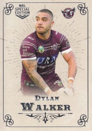 2018 NRL Glory Common Card - Base 030 Dylan Walker Manly Sea Eagles