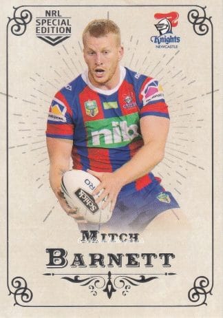 2018 NRL Glory Common Card - Base 036 Mitch Barnett Newcastle Knights