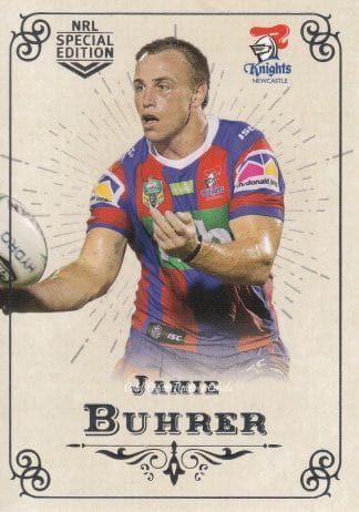 2018 NRL Glory Common Card - Base 037 Jamie Buhrer Newcastle Knights