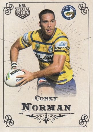 2018 NRL Glory Common Card - Base 050 Corey Norman Parramatta Eels