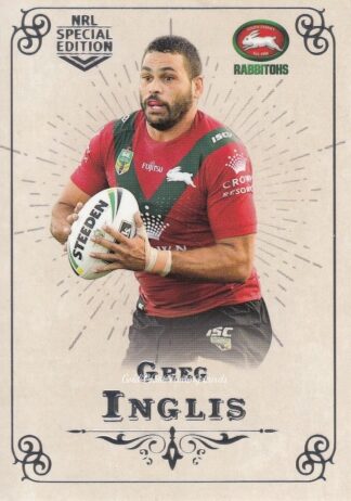 2018 NRL Glory Common Card - Base 058 Greg Inglis South Sydney Rabbitohs