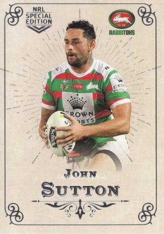 2018 NRL Glory Common Card - Base 060 John Sutton South Sydney Rabbitohs