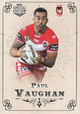 2018 NRL Glory Common Card - Base 064 Paul Vaughan St George Dragons