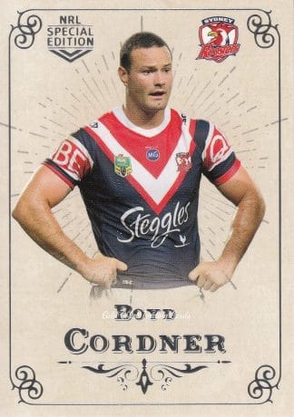 2018 NRL Glory Common Card - Base 066 Boyd Cordner Sydney Roosters