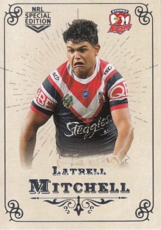 2018 NRL Glory Common Card - Base 069 Latrell Mitchell Sydney Roosters