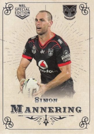 2018 NRL Glory Common Card - Base 074 Simon Mannering Warriors