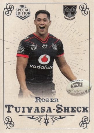 2018 NRL Glory Common Card - Base 075 Roger Tuivasa-Sheck Warriors