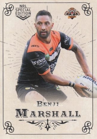 2018 NRL Glory Common Card - Base 079 Benji Marshall Wests Tigers