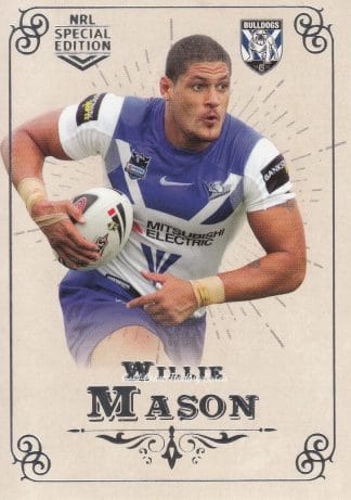 2018 NRL Glory Common Card - Base 092 Willie Mason Canterbury Bulldogs