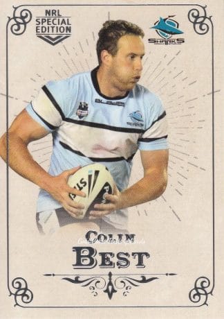 2018 NRL Glory Common Card - Base 096 Colin Best Cronulla Sharks