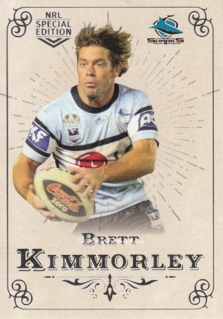 2018 NRL Glory Common Card - Base 098 Brett Kimmorley Cronulla Sharks