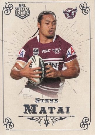 2018 NRL Glory Common Card - Base 108 Steve Matai Manly Sea Eagles