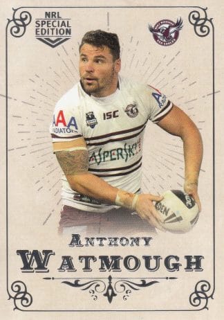 2018 NRL Glory Common Card - Base 110 Anthony Watmough Manly Sea Eagles