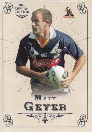 2018 NRL Glory Common Card - Base 112 Matt Geyer Melbourne Storm