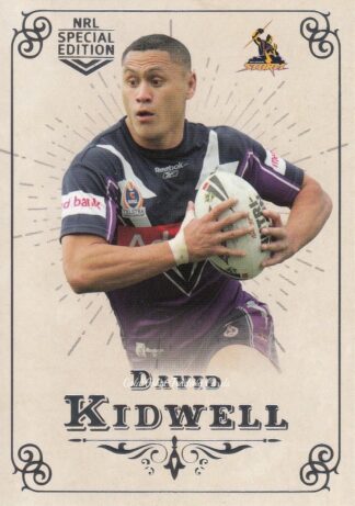 2018 NRL Glory Common Card - Base 113 David Kidwell Melbourne Storm