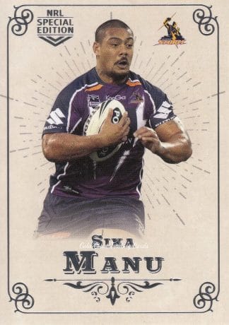 2018 NRL Glory Common Card - Base 114 Sika Manu Melbourne Storm