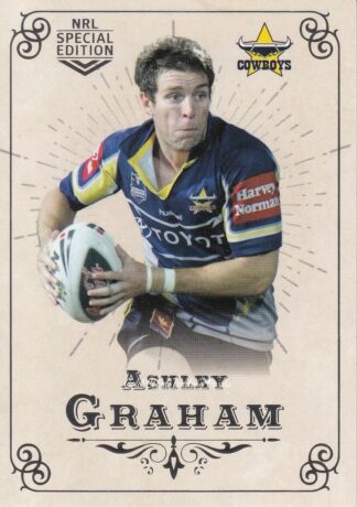 2018 NRL Glory Common Card - Base 122 Ashley Graham North QLD Cowboys