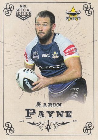 2018 NRL Glory Common Card - Base 124 Aaron Payne North QLD Cowboys